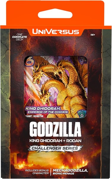 UniVersus Godzilla Challenger Series - King Ghidorah & Rodan Deck - 2 Character Decks