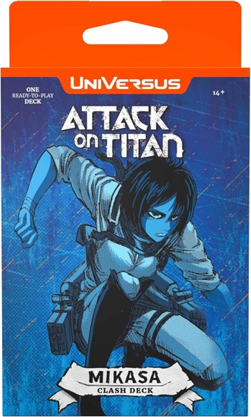 UniVersus Attack on Titan: Battle for Humanity - Clash Deck Mikasa - Ready to Play Character Deck