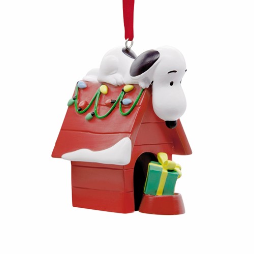 Peanuts Snoopy on Holiday Doghouse Hallmark Ornament
