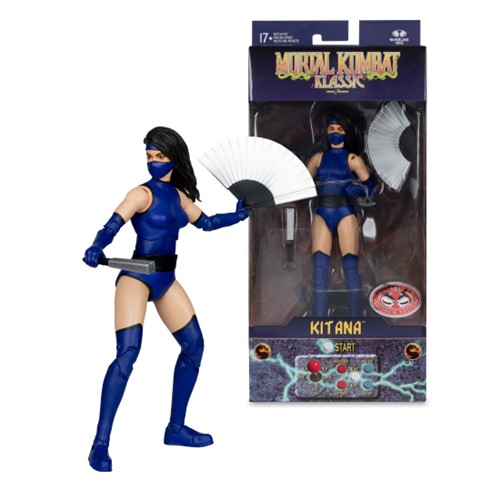 Mortal Kombat Klassics Kitana 7-Inch Action Figure Red Platinum Edition