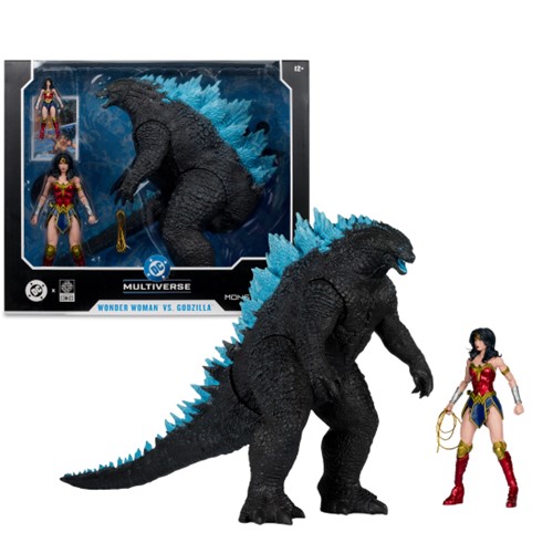 DC Multiverse Wonder Woman vs. Godzilla (Justice League vs. Godzilla vs. Kong) 2 Pack