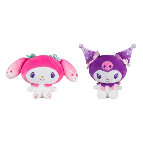 Peluche Hello Kitty et ses amis 20 cm My Melody et Kuromi - Anniversaire