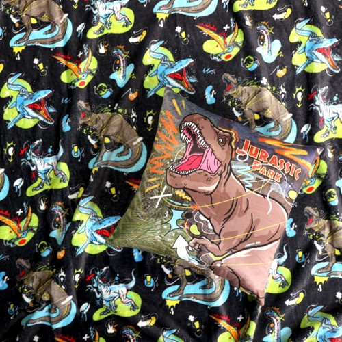 Jurassic Park Pillow and Blanket
