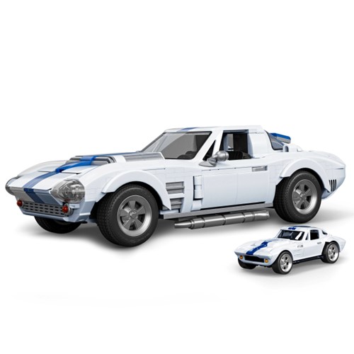 Mattel Brick Shop Hot Wheels Corvette Grand Sport Building Set