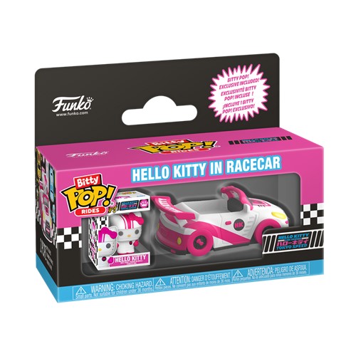 Bitty POP! Rides Hello Kitty in Racecar