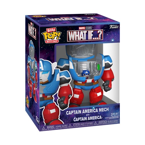 Bitty POP! Bitty Bot Captain America Mech with Captain America