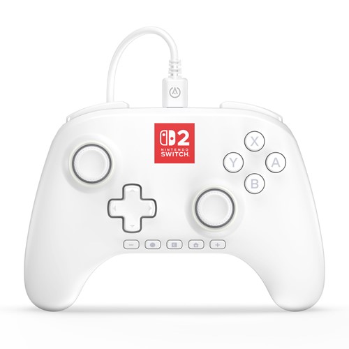 PowerA Advantage Wired Controller for Nintendo Switch 2 with Lumectra - White