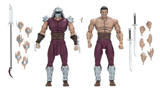 Teenage Mutant Ninja Turtles Mirage Comics Worms of Madness Shredder Action Figure 2-Pack
