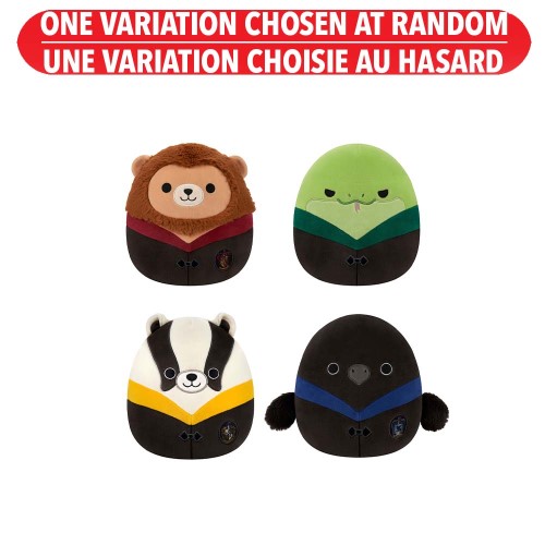 Peluche Squishmallows Harry Potter de 25 cm - Mascottes des maisons en robes de Poudlard