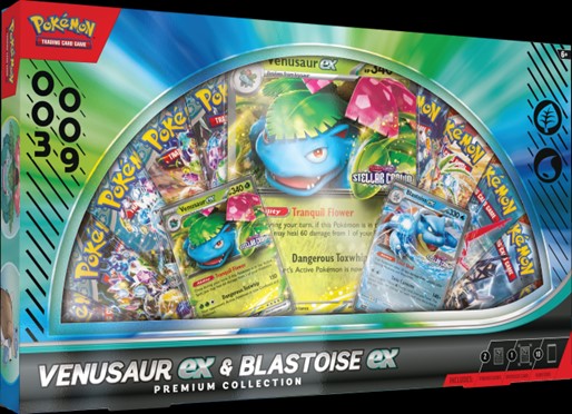 Pokemon Trading Card Game Venusaur EX & Blastoise EX Premium Collection