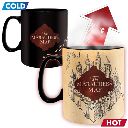 Mug thermosensible Harry Potter - La Carte du Maraudeur, 473 ml (16 oz).