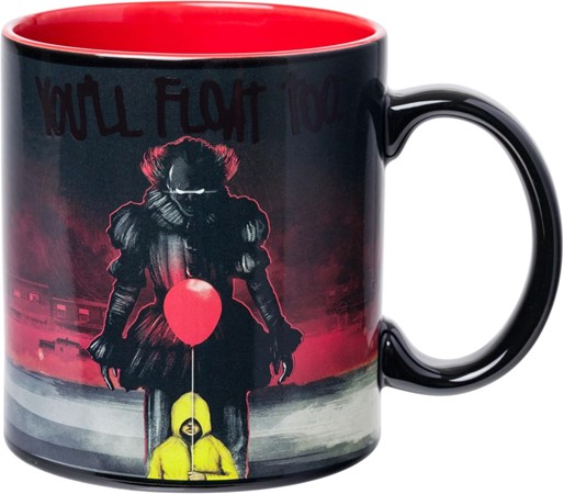Tasse en céramique « IT You'll Float Too » avec ballon révélateur de chaleur, 20 oz