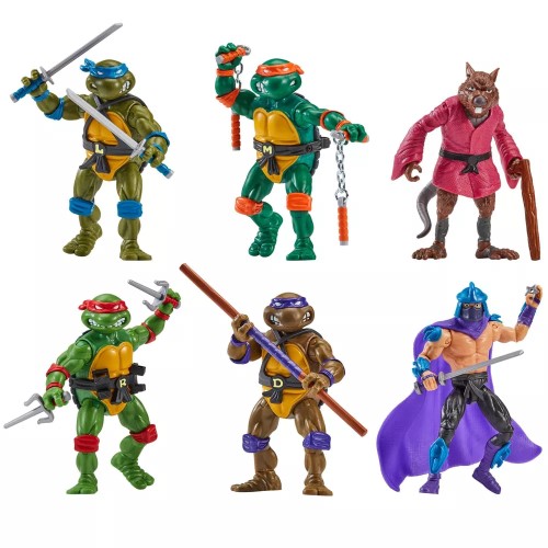Teenage Mutant Ninja Turtles: Classic 4"" Remastered Figure Bundle - 6 Pack