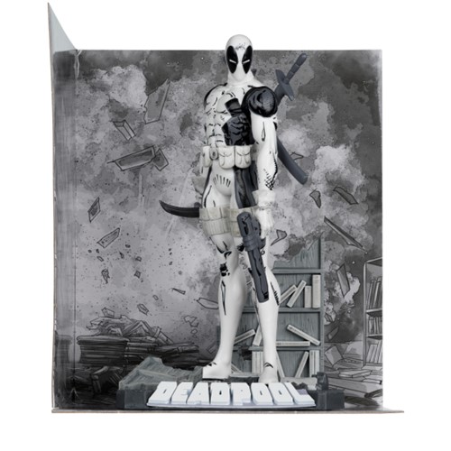 Marvel Deadpool (Line Art) 1:10th Scale Collectible with Scene (The New Mutants #98) Gold Label