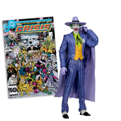DC Direct Page Punchers The Joker (Crisis on Infinite Earths) 7-Inch Action Figure with Comic