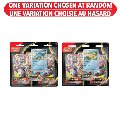 Pokemon Trading Card Game: Mega Evolution 3 -pack Boosters (Français)