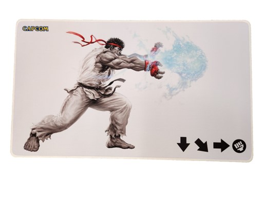 Tapis de bureau Street Fighter - Gris