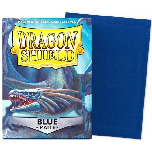 Dragon Shield Standard Size Sleeves - Blue Matte 100 count