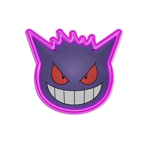Pokemon Gengar Wall Art with LED Lights