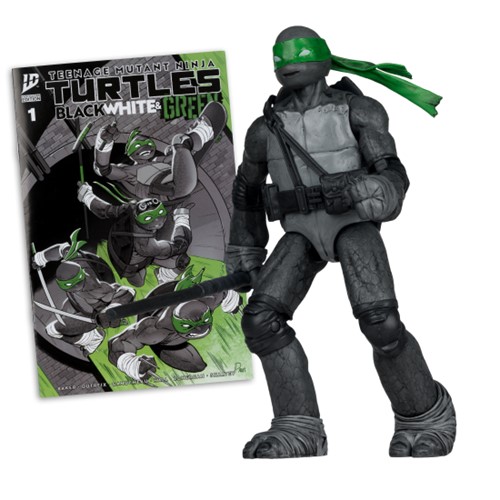 Teenage Mutant Ninja Turtles (Page Punchers) Donatello (Black, White & Green) 5-Inch Action Figure
