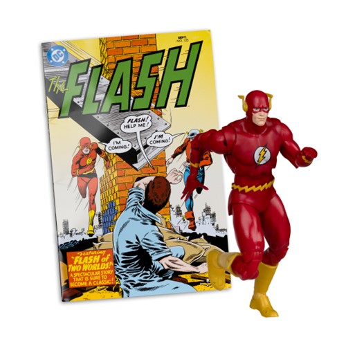DC Direct Page Punchers The Flash Barry Allen (The Flash #123) 7-Inch Action Figure with Comic