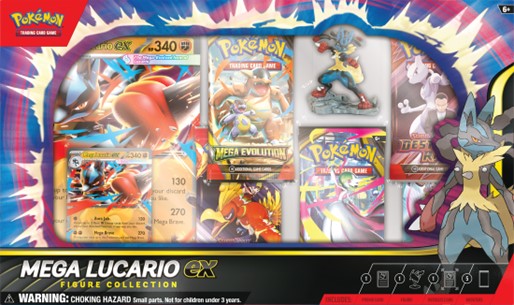 Pokemon Trading Card Game: Mega Lucario EX Figure Collection