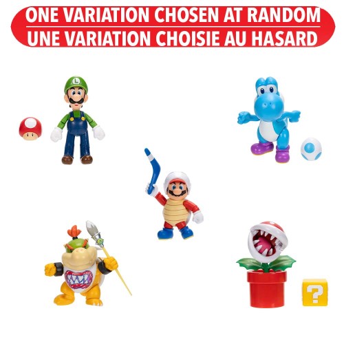 Nintendo Super Mario 4 Inch Figure Assortment (Wave