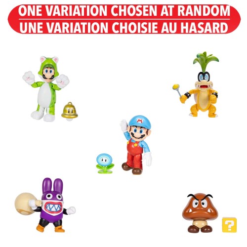 Nintendo Super Mario 4 Inch Figure Assortment (Wave