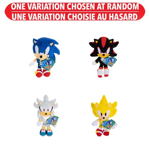 Assortiment de peluches Sonic le Hérisson de 23 cm - Vague 14