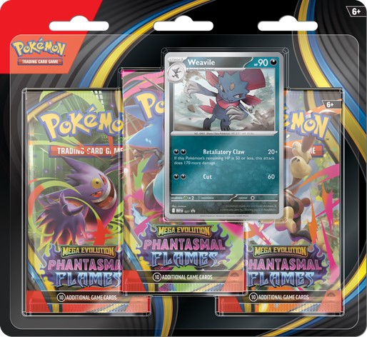 Pokemon Trading Card Game: Phantasmal Flames 3-Pack Boosters