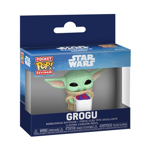 Star Wars Funko POP! Keychain Grogu with Popcorn