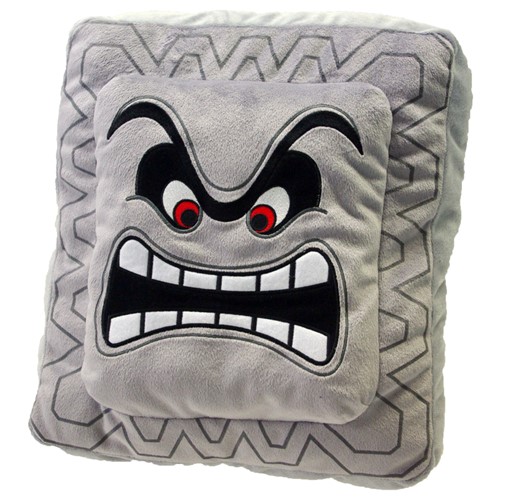 Coussin-peluche Thwomp Super Mario Bros de 30 cm