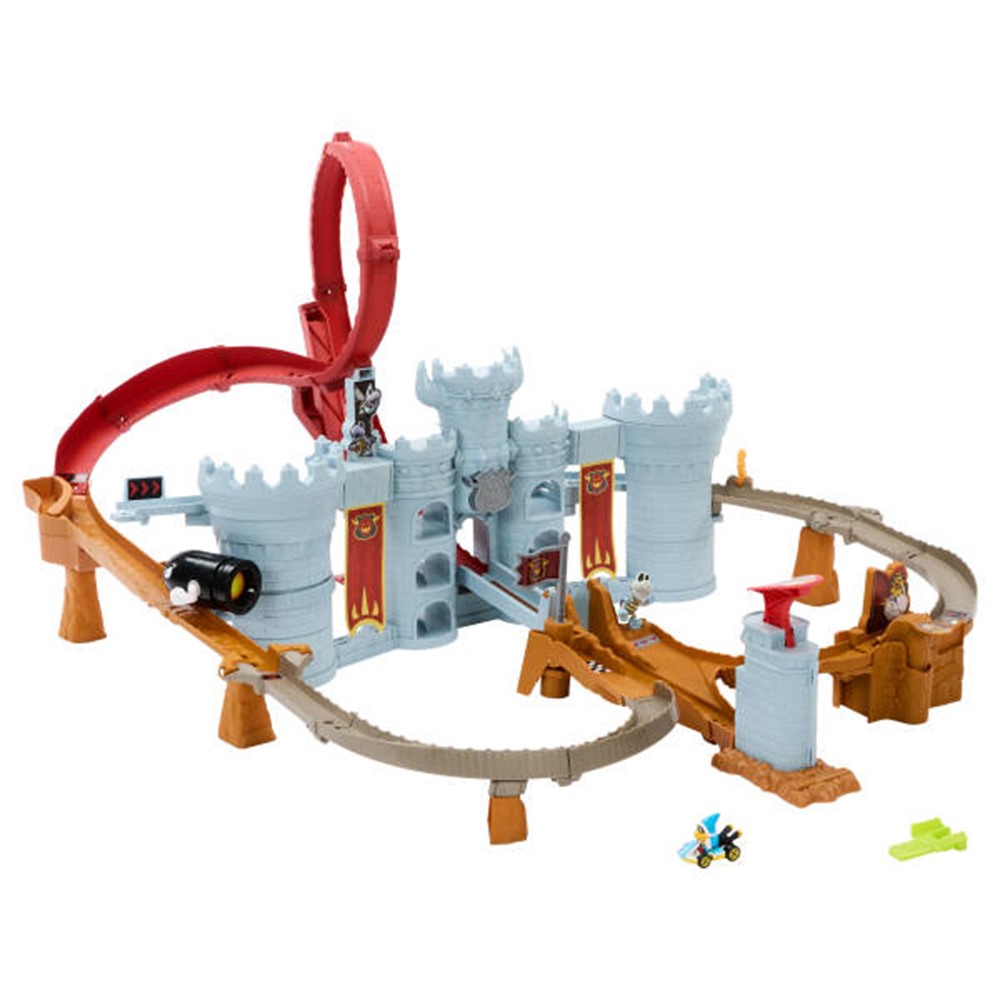 Hot Wheels Mario Kart Bowser's Castle Track Set
