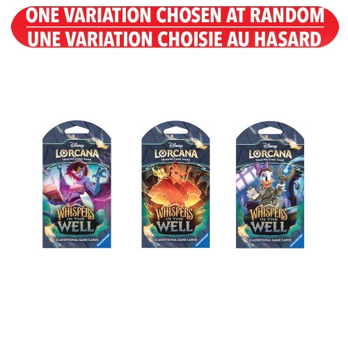 Sleeved Booster Pack Whispers In The Well Disney Lorcana Trading Cards Assortment
