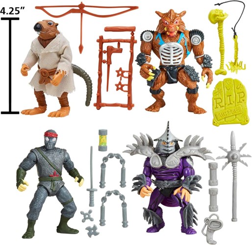 Teenage Mutant Ninja Turtles 4-Inch Action Figure Classic Movie Star 4-Pack