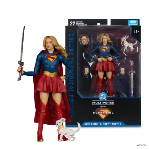 DC Multiverse Supergirl and Puppy Krypto (Supergirl Movie) 7-Inch Action Figure