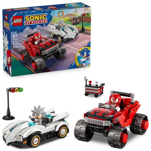 LEGO Sonic the Hedgehog Silver’s Car vs. Knuckles’ Monster Truck