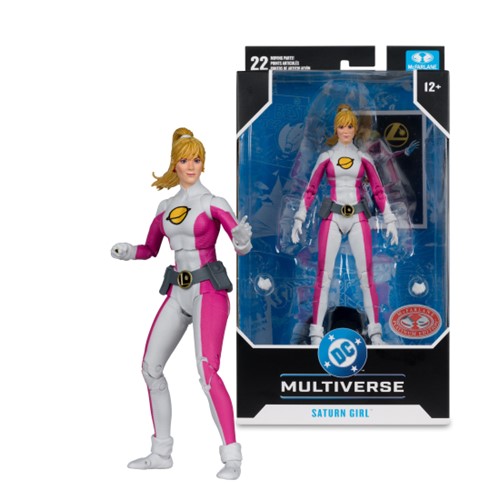 DC Multiverse Saturn Girl (DC Classic) 7-Inch Action Figure McFarlane Toys Red Platinum Edition