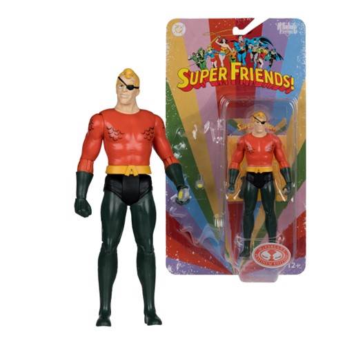 DC Retro Evil Aquaman (Super Friends) 6-Inch Action Figure Red Platinum Edition