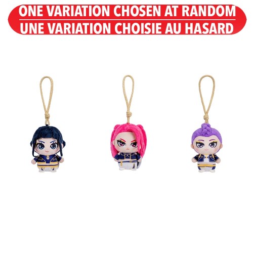 KPop Demon Hunters 4"" Clip Plush Assortie (Rumi, Mira, Zoey)