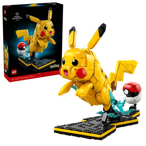 LEGO Pikachu and Poké Ball
