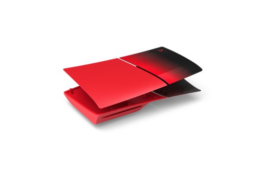 Façades pour console PlayStation 5 (groupe de modèles – mince) – Rouge techno