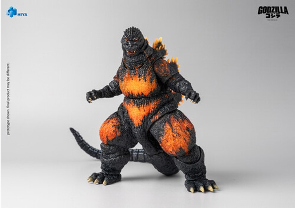 Hiya - Godzilla Vs Destroyah 1995 - Exquisite Basic - 7"" Burning Godzilla Action Figure