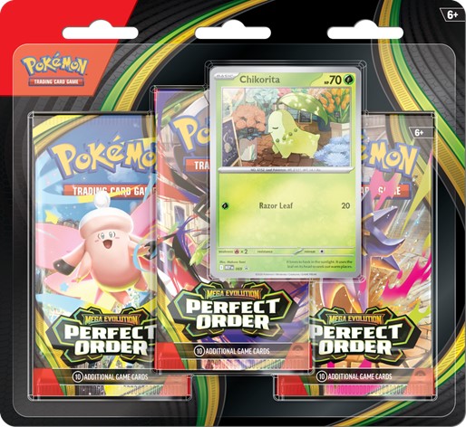 Pokemon Trading Card Game: Mega Evolution Perfect Order 3 Pack Boosters (Français)