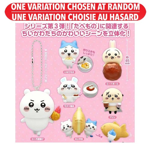 Chiikawa Lots of Food Mascot 3  Blind Box Assortie