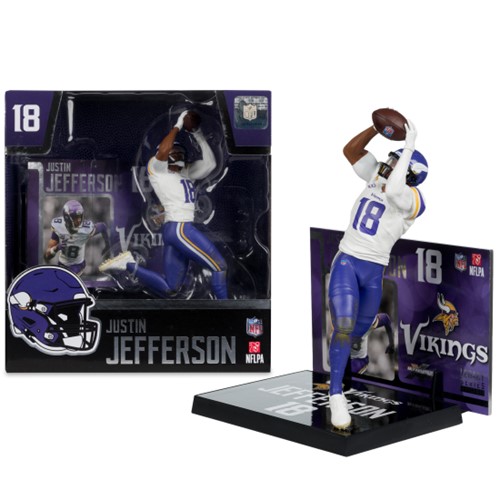 NFL Justin Jefferson (Minnesota Vikings) 7-Inch Posed Figure