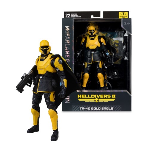 Helldivers 2 T4-40 Gold Eagle 7-Inch Action Figure McFarlane Gaming Edition