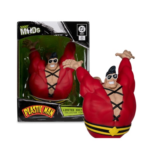 DC Direct Plastic Man Limited Edition Collector Vinyl (Todd's Mods) 4.5-Inch Scale Posed Figure