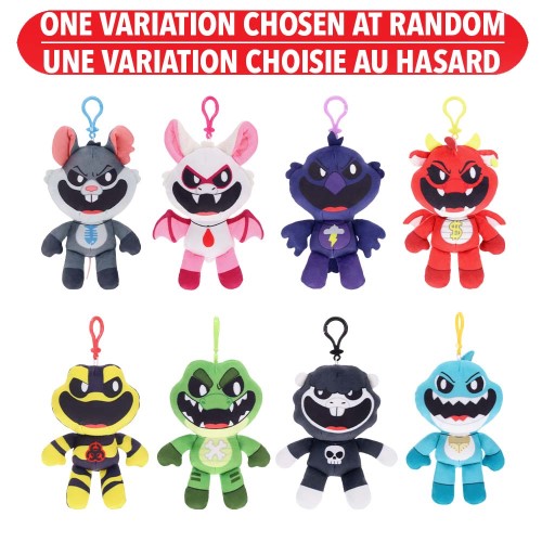 Poppy Playtime Nightmare Critters Mystery Plush Clip Assorted