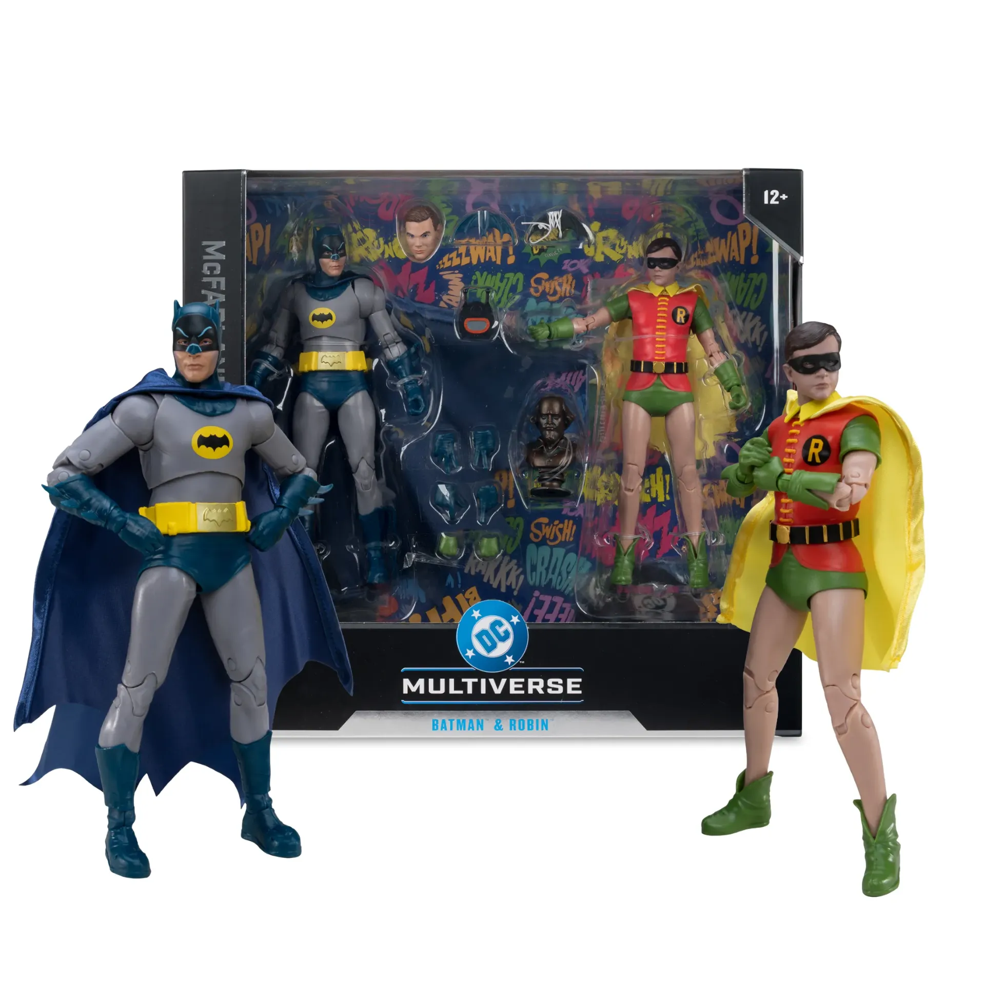 DC Multiverse Batman and Robin (Batman Classic TV Series) 7-Inch Action Figure 2 Pack McFarlane Collector Edition #5 - EB Games Canada Exclusive!